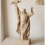 St Junipero Serra Holding Cross Statue