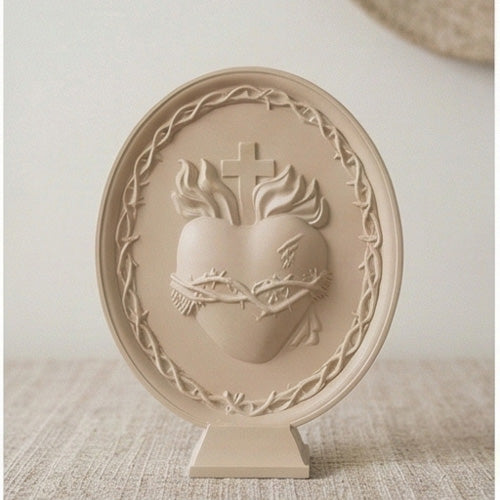 Sacred Heart of Jesus Plate with Base