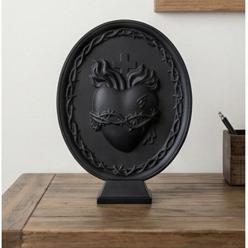 Sacred Heart of Jesus Plate with Base