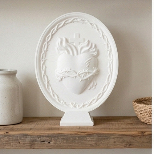 Sacred Heart of Jesus Plate with Base