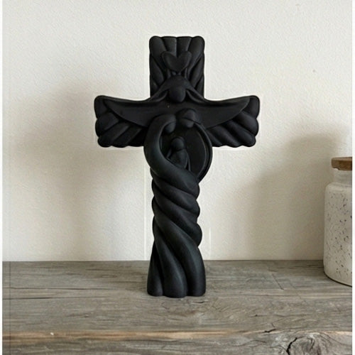 Holy Family Woven Cross