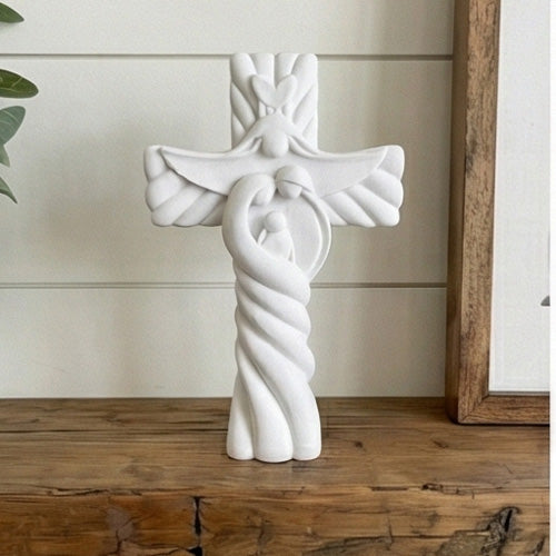 Holy Family Woven Cross