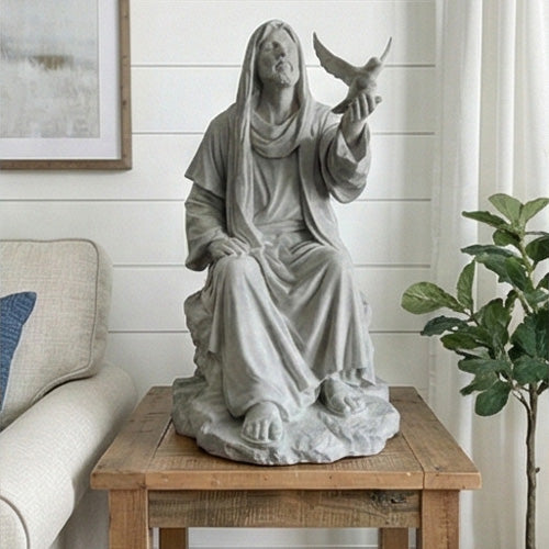 Jesus Dove Statue
