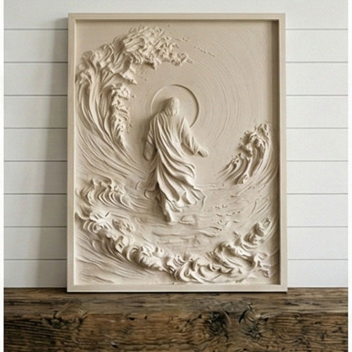 Jesus Walking Water Relief