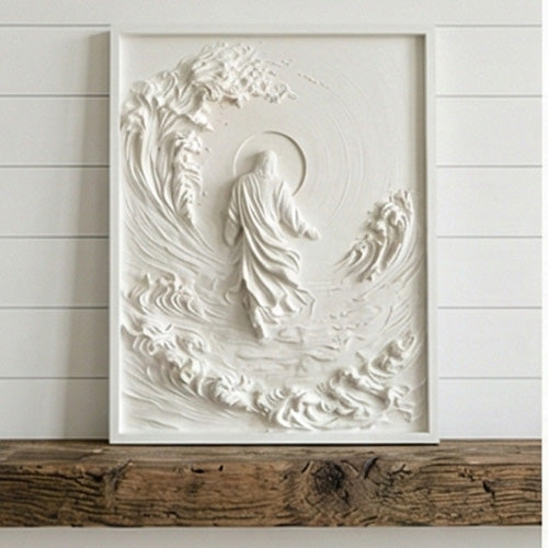 Jesus Walking Water Relief