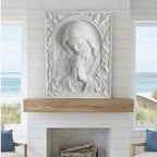 Jesus praying relief wallart