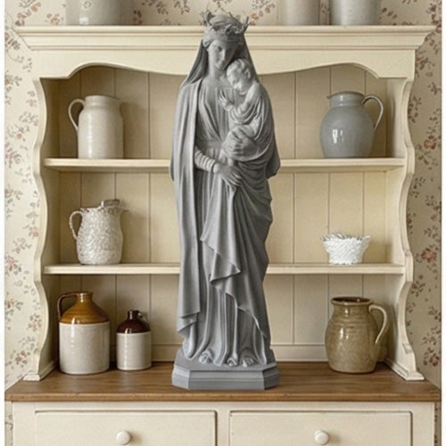 Holy Queen Holding Jesus Statue