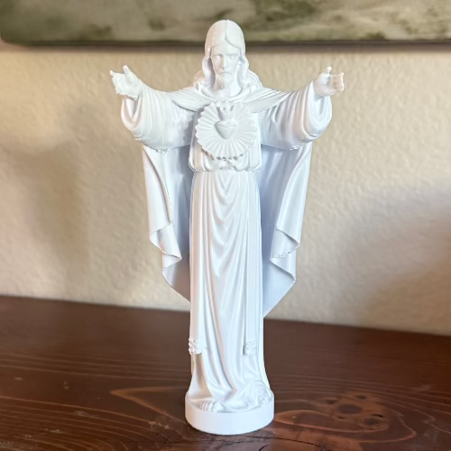 Jesus Sacred Heart Outstretched Arms Statue