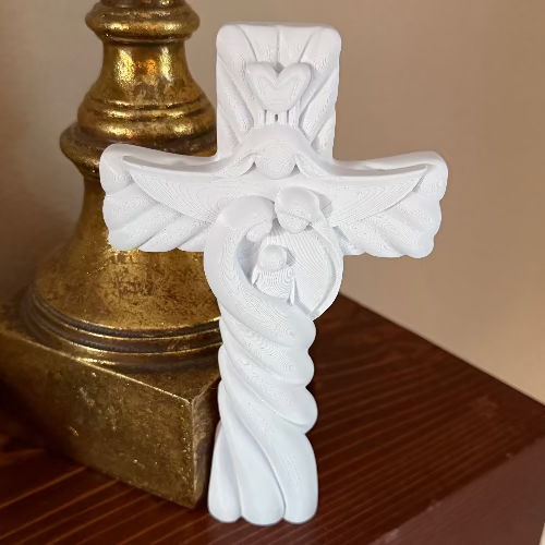 Holy Family Heart Cross