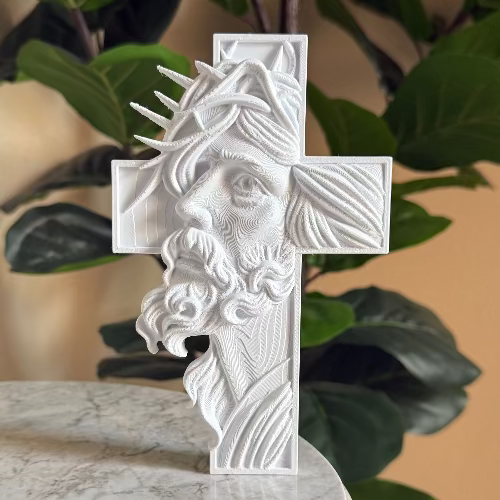 Jesus Face of Suffering Cross